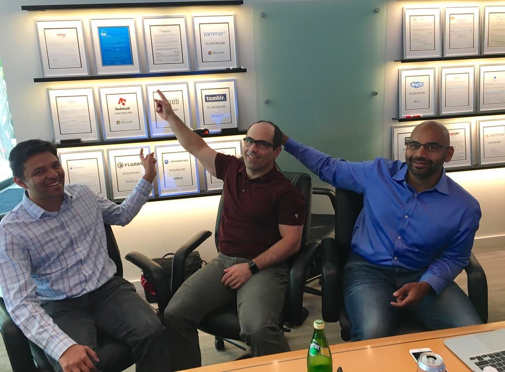 Engineering team reviewing work at an industrial facility